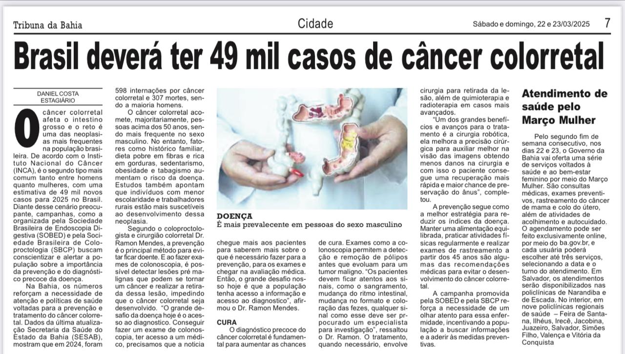 Dr Ramon Mendes na Tribuna da Bahia